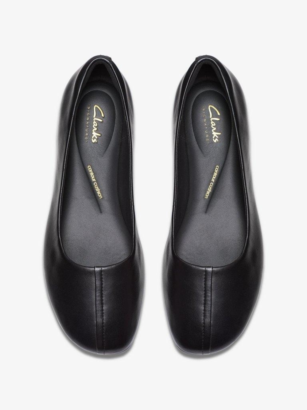 Clarks Livia Lily Black Leather Ballet Flats - New In Box - Women's Size 7